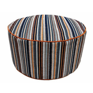 24" Bean Bag Pouf Rd. Ottoman