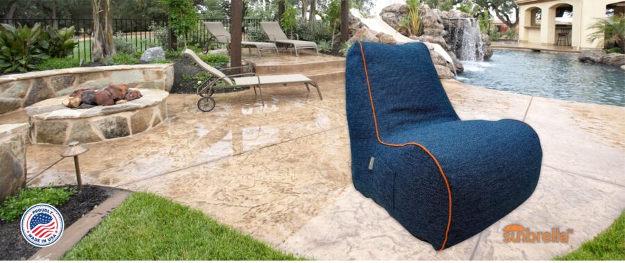 Sunbrella pouf chairs